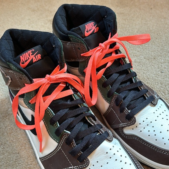 NIKE Air Jordan 1 Retro High OG "Archaeo Brown" shoes * mens sz 9 *EUC - Picture 9 of 9